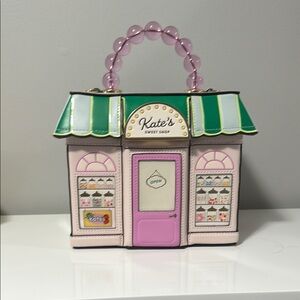 Kate Spade Sweet Shop Handbag in Pink and Green w Pink Wallet